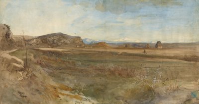 Campagna-Landschaft an der Via Flaminia von Franz Albert Venus